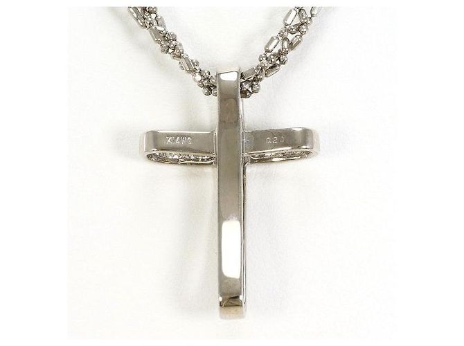 Autre Marque Collana in oro bianco 14K e diamanti Argento - vista 3