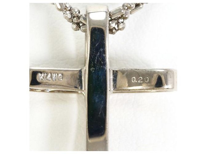 Autre Marque Collana in oro bianco 14K e diamanti Argento - vista 4