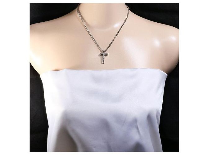 Autre Marque Collana in oro bianco 14K e diamanti Argento - vista 6