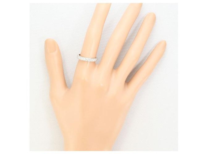Autre Marque PT900 Platin Diamantring Silber - Ansicht 7