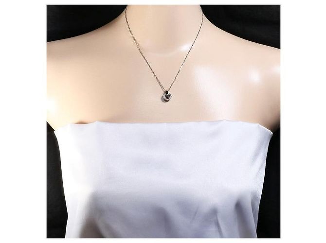 Autre Marque Collana in oro bianco Au750 e diamanti Argento - vista 6