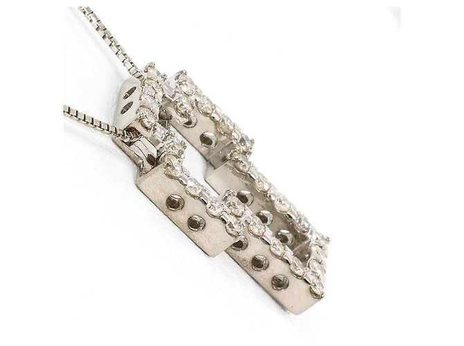Autre Marque Collana in oro bianco Au750 e diamanti D'oro - vista 2