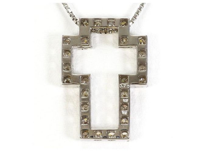 Autre Marque Collana in oro bianco Au750 e diamanti D'oro - vista 3
