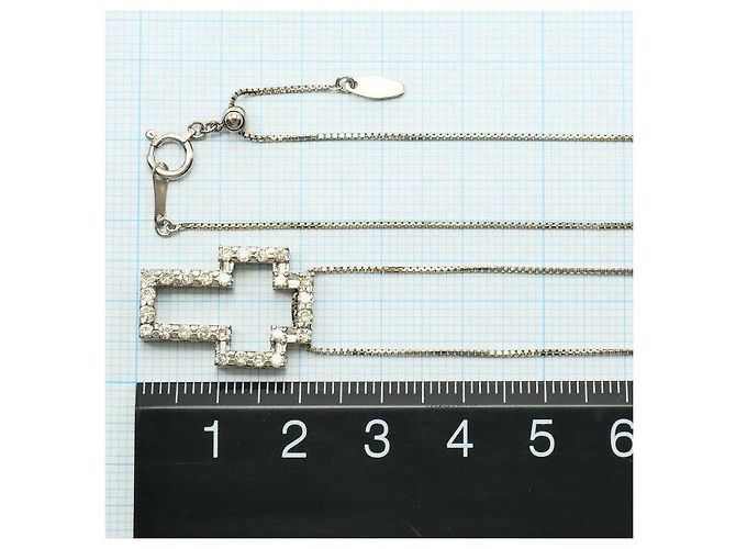 Autre Marque Collana in oro bianco Au750 e diamanti D'oro - vista 5