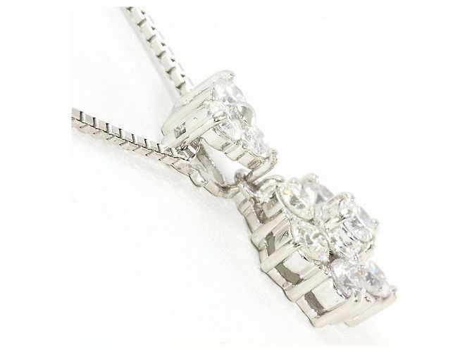 Autre Marque Collana in platino PT900 PT850 Platinum con diamante Argento - vista 2