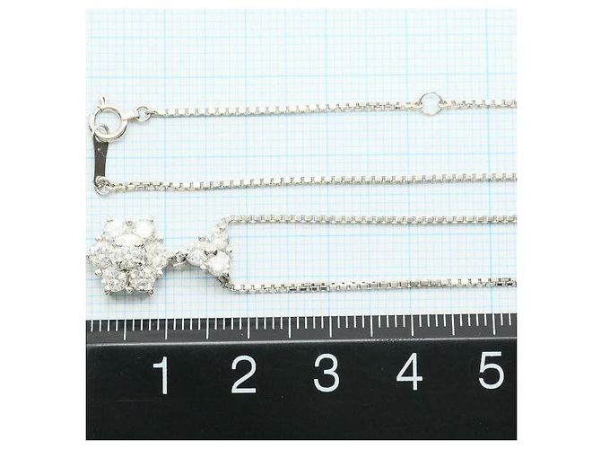 Autre Marque Collana in platino PT900 PT850 Platinum con diamante Argento - vista 5