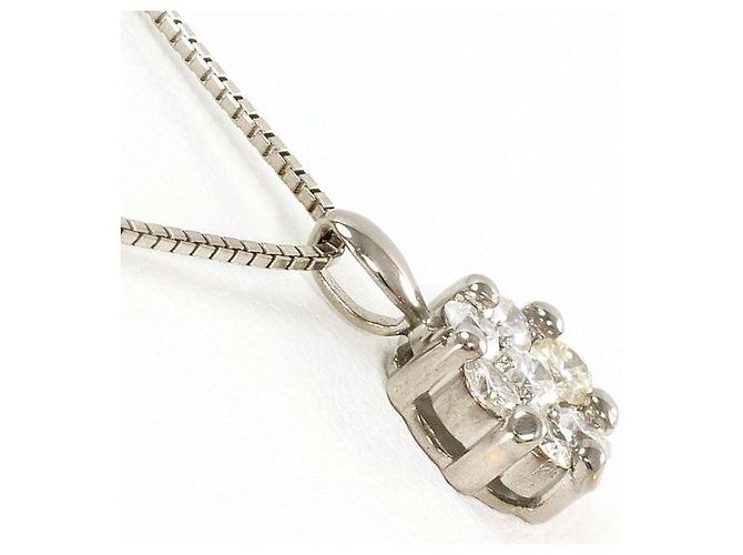 Autre Marque Collana in oro bianco Au750 e diamanti Argento - vista 2