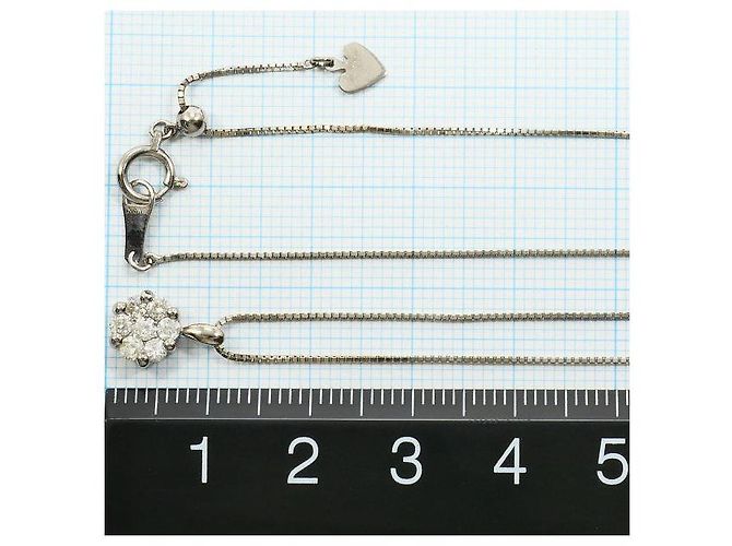 Autre Marque Collana in oro bianco Au750 e diamanti Argento - vista 5
