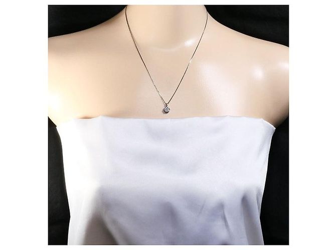 Autre Marque Collana in oro bianco Au750 e diamanti Argento - vista 6