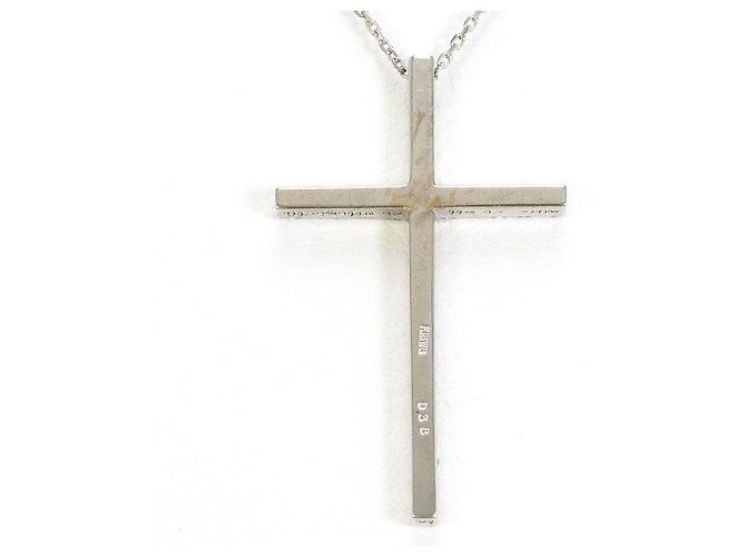 Autre Marque Collana in oro bianco Au750 e diamanti Argento - vista 3