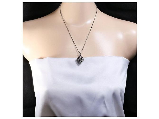 Autre Marque Collana in oro bianco Au750, rubino e diamante Argento - vista 7