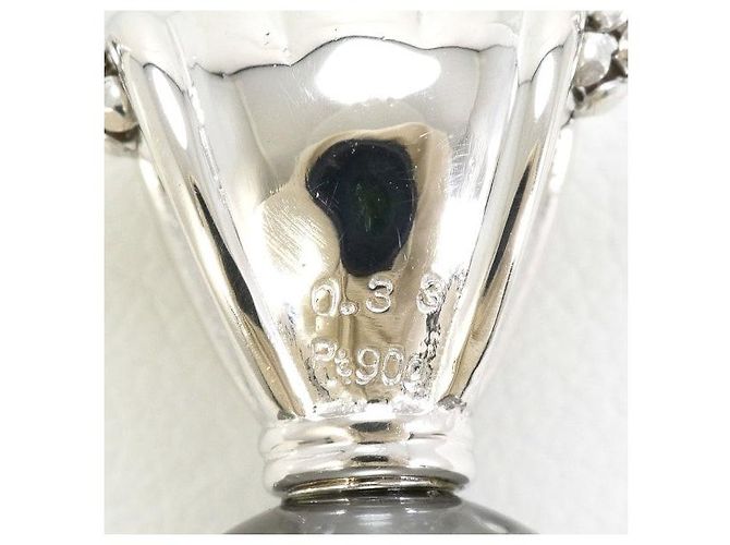 Autre Marque Collana con perla nera e diamante Pt900 Pt850 Nero - vista 4
