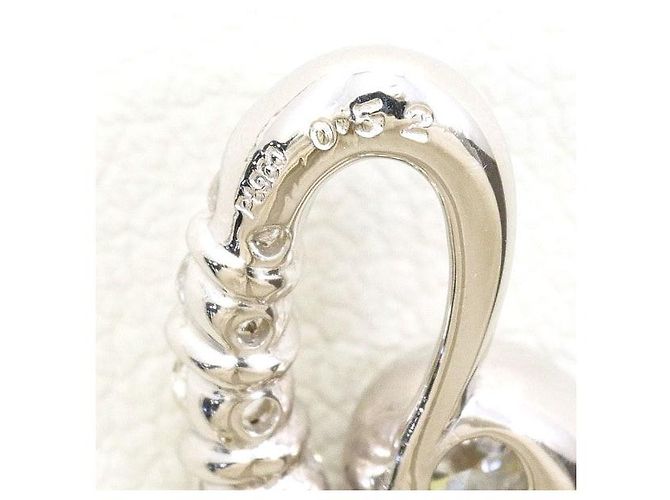 Autre Marque Platin-Diamant-Halskette PT900 PT850 Silber - Ansicht 4