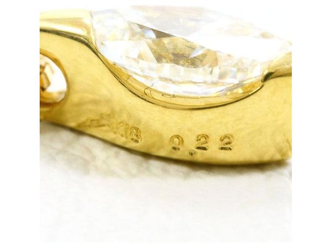 Autre Marque Collana in Au750 Perla e Diamante Giallo D'oro - vista 4