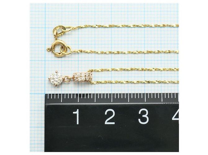 Autre Marque Collana in oro giallo e oro rosa K14 con diamanti D'oro - vista 6