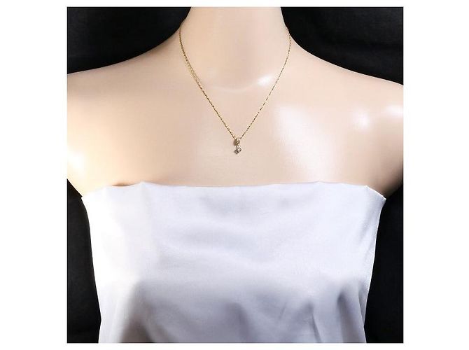 Autre Marque Collana in oro giallo e oro rosa K14 con diamanti D'oro - vista 7