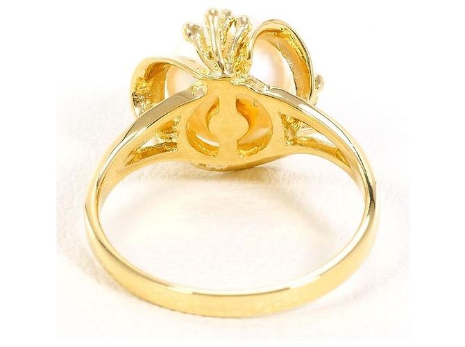 Autre Marque Anello con perla Au750 D'oro - vista 3