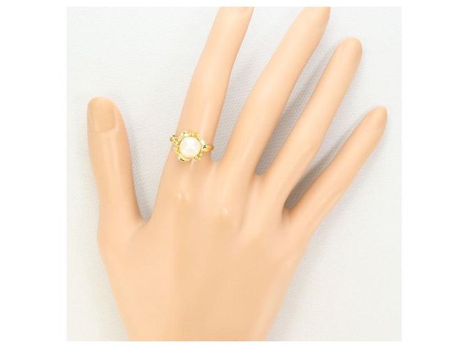 Autre Marque Anello con perla Au750 D'oro - vista 5