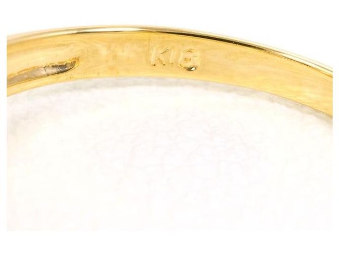 Autre Marque Perlen-Diamant-Ring Au750 Golden - Ansicht 4