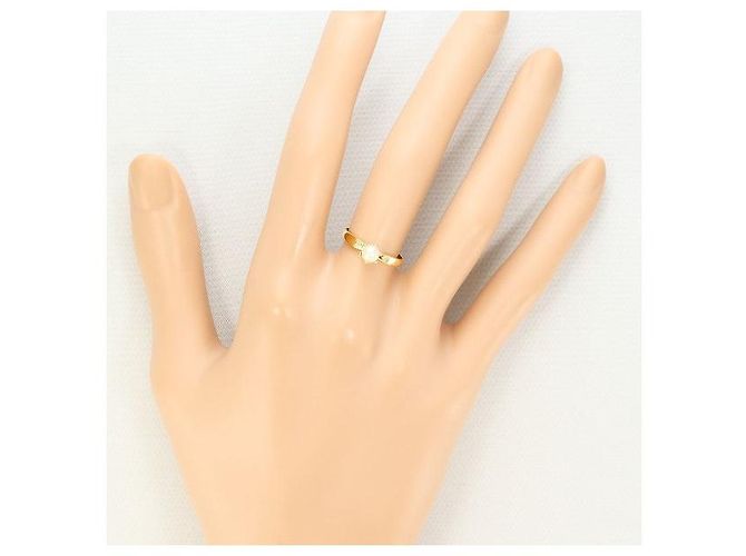 Autre Marque Perlen-Diamant-Ring Au750 Golden - Ansicht 5