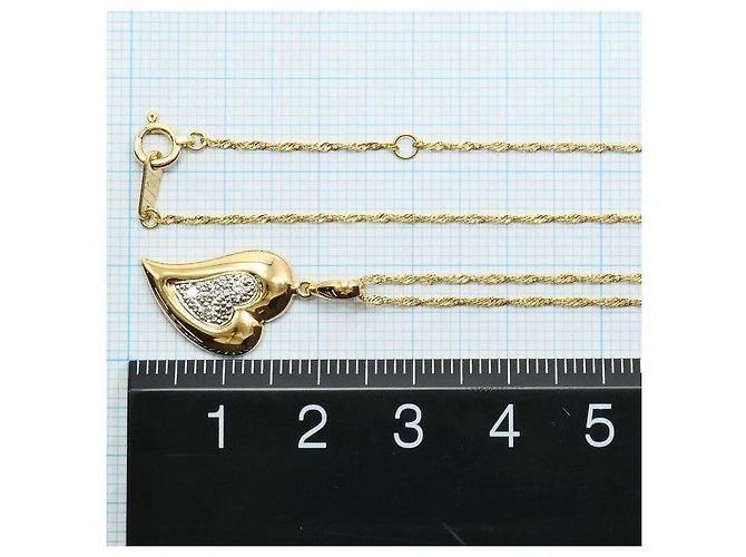 Autre Marque Collana in platino Pt900 e oro giallo K18YG con diamanti Argento - vista 4