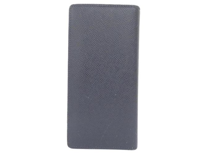 Portafoglio Louis Vuitton Brazza Taiga Blu - vista 2