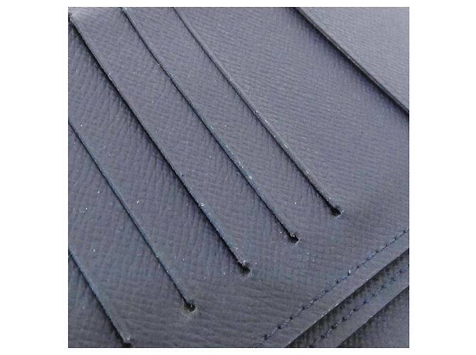 Portafoglio Louis Vuitton Brazza Taiga Blu - vista 8
