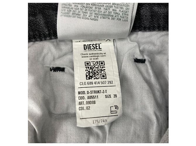 Autre Marque Pantalones vaqueros DIESEL D-STRUKT-Z-T Castaño - vista 7