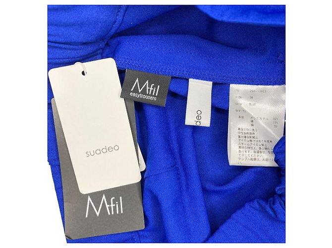 Autre Marque Mfil Collaboration Ankle Pants Blau - Ansicht 3