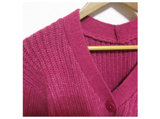 Autre Marque Strickjacke mit V-Ausschnitt JILL by JILL STUART Rot - Ansicht 3