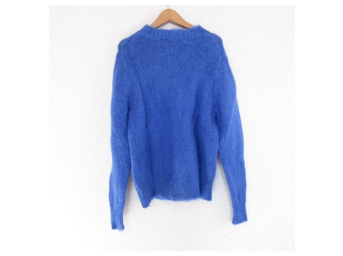 Autre Marque Kurzer Strickpullover mit Haarstruktur URBAN RESEARCH ROSSO Blau - Ansicht 2