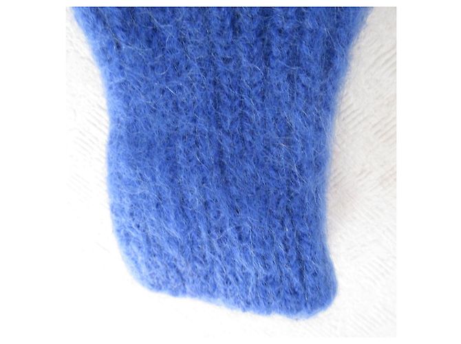 Autre Marque Kurzer Strickpullover mit Haarstruktur URBAN RESEARCH ROSSO Blau - Ansicht 5