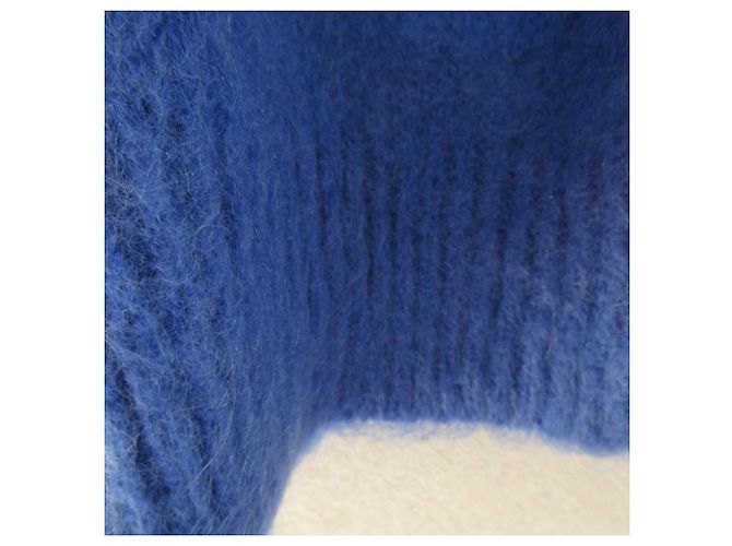 Autre Marque Kurzer Strickpullover mit Haarstruktur URBAN RESEARCH ROSSO Blau - Ansicht 6
