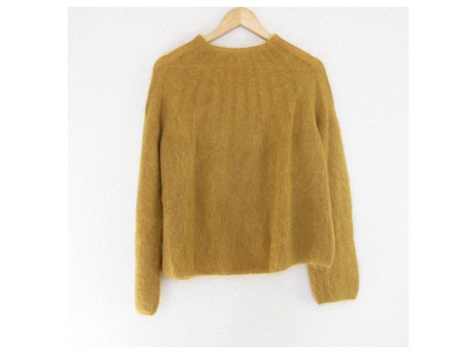 Autre Marque LE CIEL BLEU Mohair Rollkragen-Strickpullover Gelb - Ansicht 2