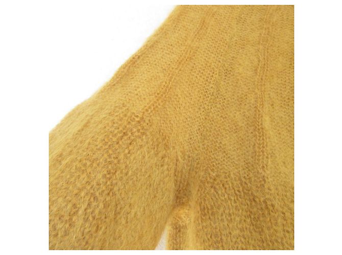 Autre Marque LE CIEL BLEU Mohair Rollkragen-Strickpullover Gelb - Ansicht 4