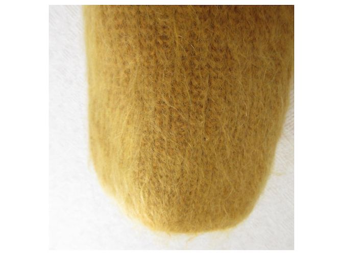 Autre Marque LE CIEL BLEU Mohair Rollkragen-Strickpullover Gelb - Ansicht 5
