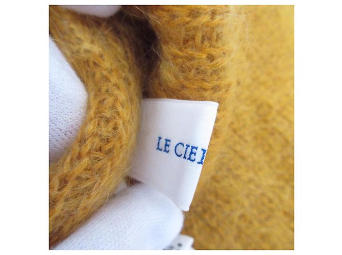 Autre Marque LE CIEL BLEU Mohair Rollkragen-Strickpullover Gelb - Ansicht 7