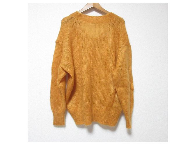 Autre Marque Mohair-Strickpullover mit V-Ausschnitt BEAUTY&YOUTH Orange - Ansicht 2