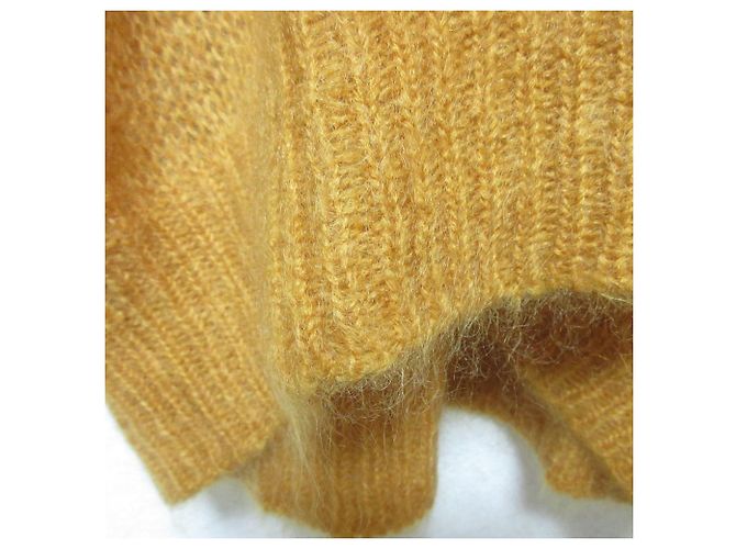 Autre Marque Mohair-Strickpullover mit V-Ausschnitt BEAUTY&YOUTH Orange - Ansicht 6