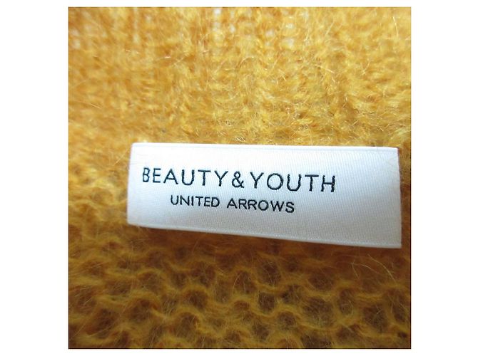 Autre Marque Mohair-Strickpullover mit V-Ausschnitt BEAUTY&YOUTH Orange - Ansicht 7