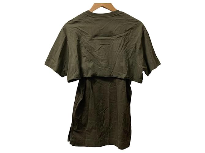 T-shirt con grafiche sovrapposte Givenchy Nero Verde Cachi - vista 3