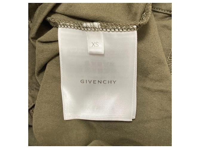 T-shirt con grafiche sovrapposte Givenchy Nero Verde Cachi - vista 6