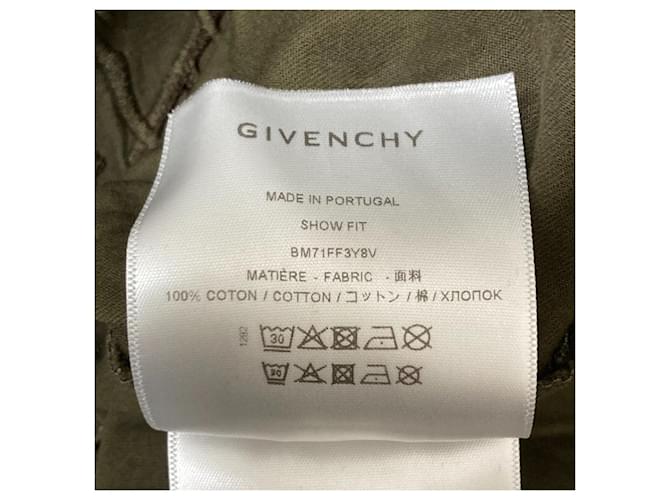T-shirt con grafiche sovrapposte Givenchy Nero Verde Cachi - vista 7