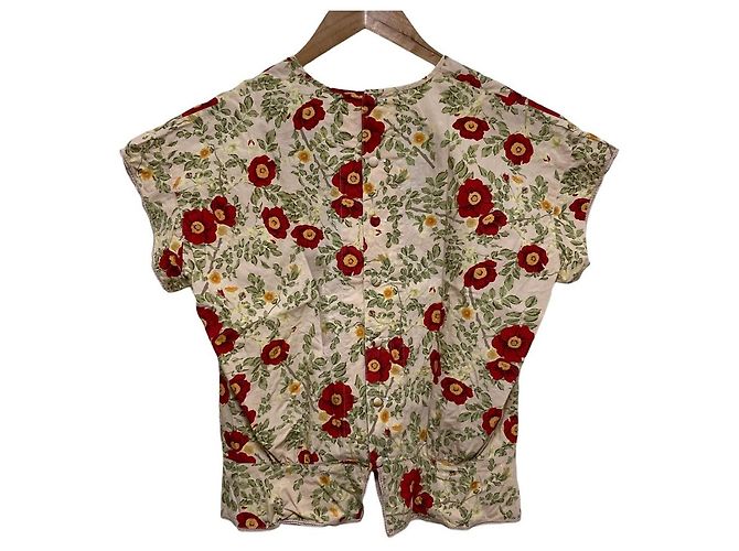 Autre Marque Camicetta PINK HOUSE con stampa floreale e pizzo Rosa Rosso - vista 3