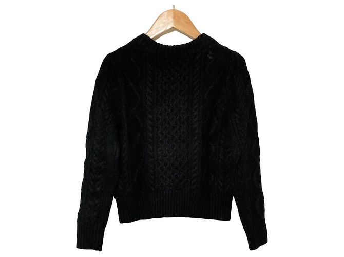 Autre Marque ANAYI Angora Strickpullover Schwarz - Ansicht 2