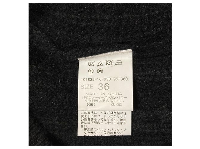Autre Marque ANAYI Angora Strickpullover Schwarz - Ansicht 5