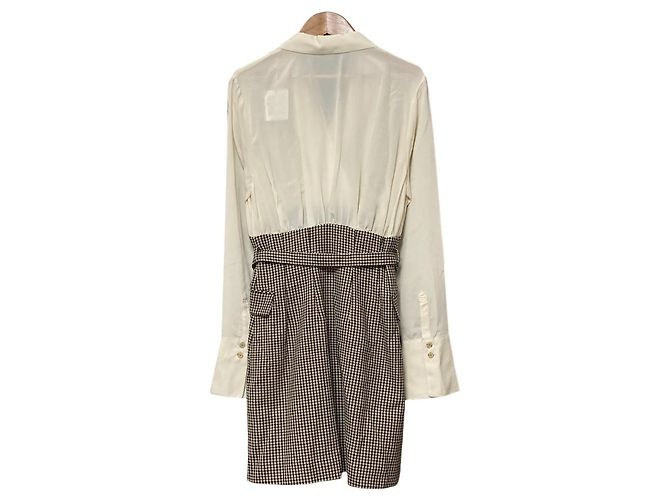 Autre Marque Docking Check Kleid eimy istoire Braun - Ansicht 2
