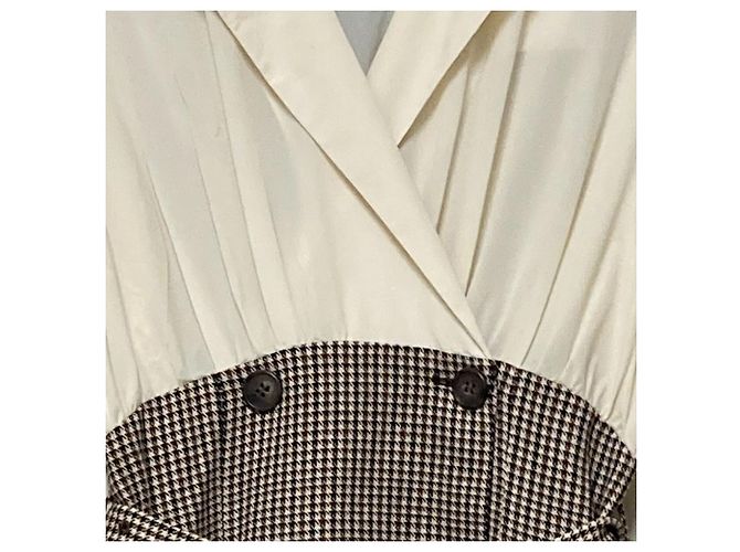 Autre Marque Docking Check Kleid eimy istoire Braun - Ansicht 3