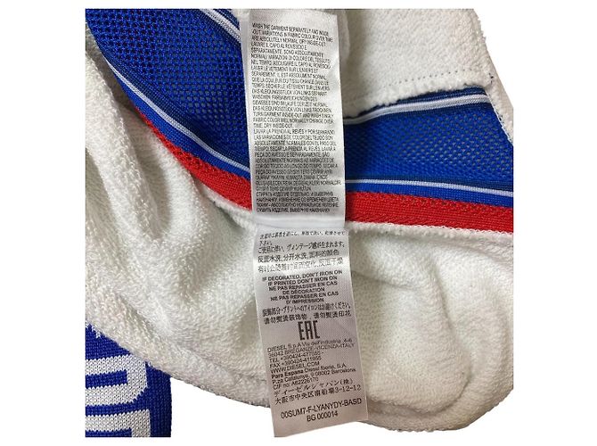 Autre Marque Sudadera Remake DIESEL Blanco - vista 10