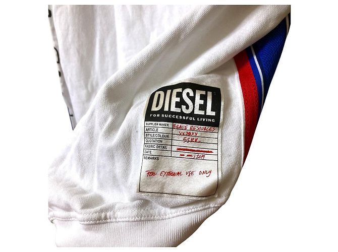 Autre Marque Sudadera Remake DIESEL Blanco - vista 4